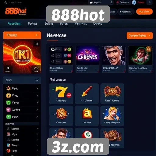 Plataforma 888hot se destaca pela interface amigável